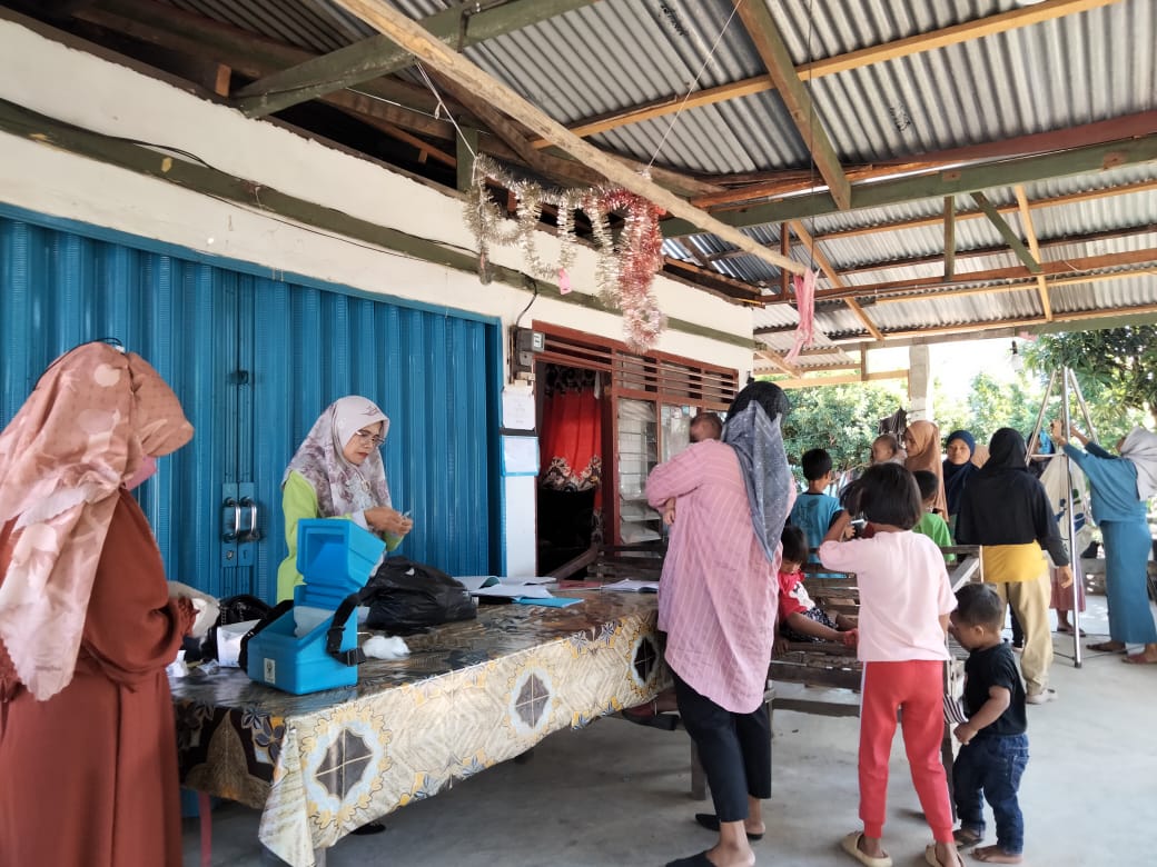 PKM Tarusan Pelaksanaan posyandu sayang mama 2 Kenagarian kapuh utara