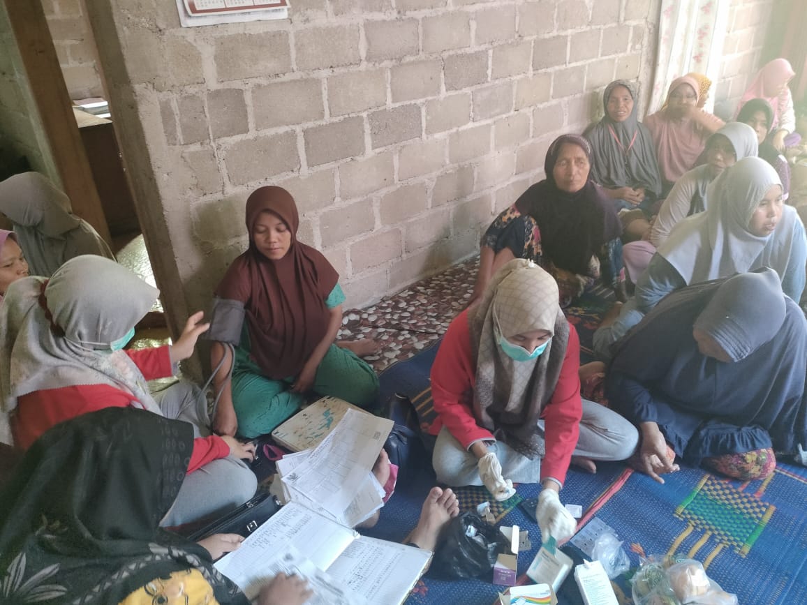 Posbindu Penyakit Tidak Menular (PTM) di nagari Lakitan Selatan wilayah kerja Puskesmas Kambang