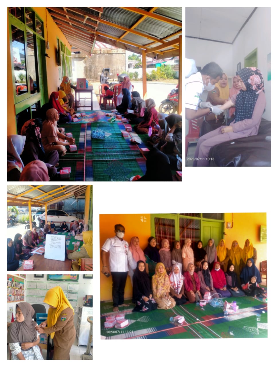 PJ KIA berkolaborasi dengan Petugas Labor  Puskesmas Tanjung Makmur Melaksanakan Kegiatan Kelas ibu 