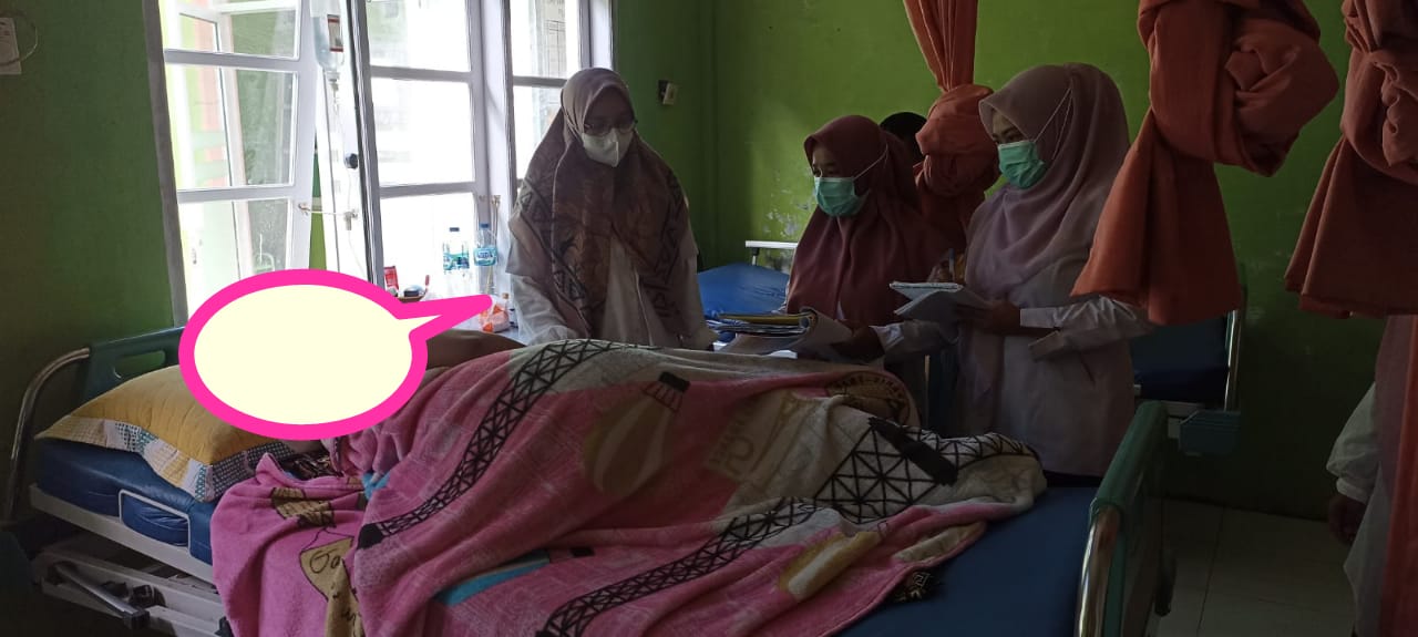 Pelayanan di ruang rawat inap RRI Puskesmas Air Haji 
