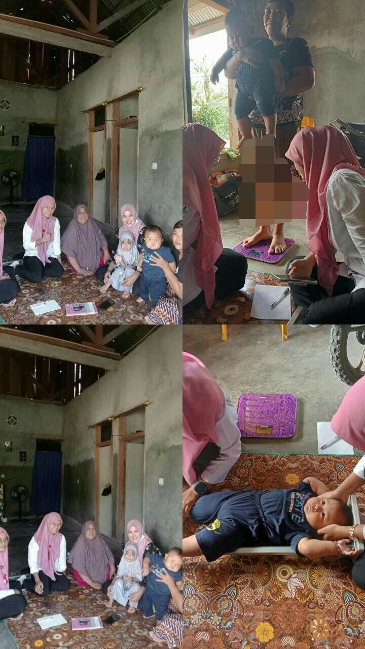 Program Gizi PKM TJM melakukan kunjungan rumah pada balita Obesitas di Nagari Durian Seribu