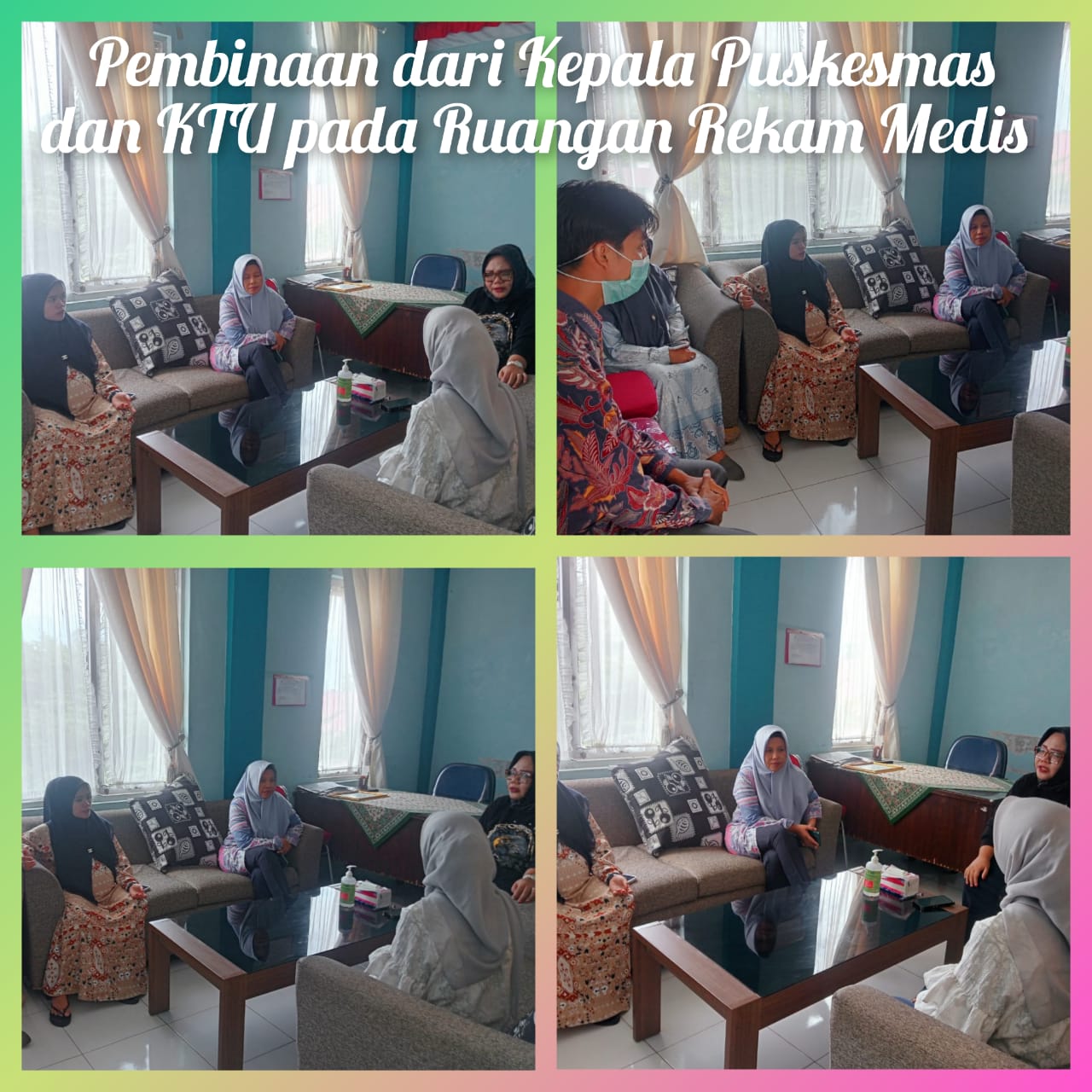 Pembinaan dari Kepala puskesmas dan kepala tata usaha pada ruangan rekam medis puskesmas Tapan