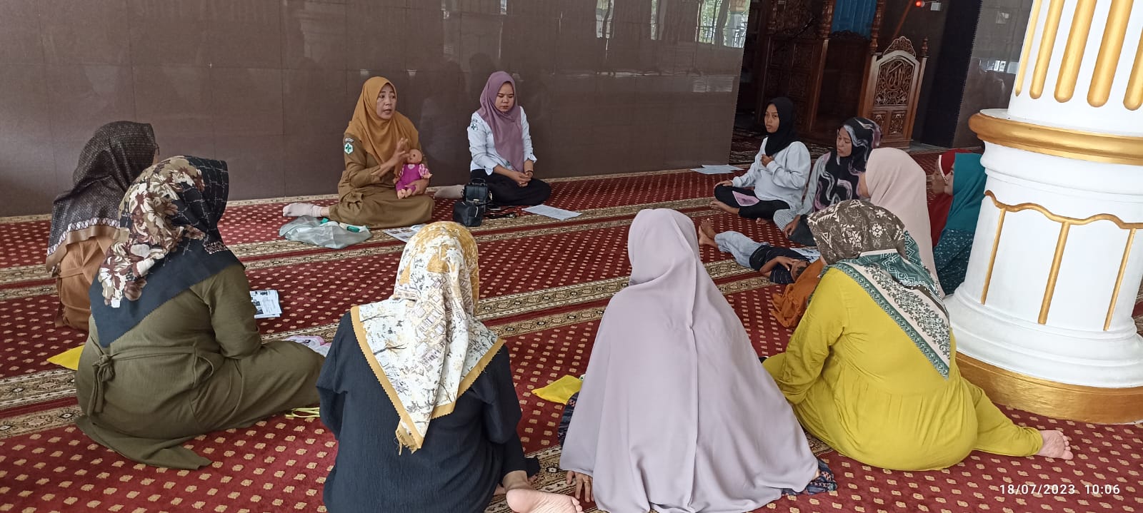 PKM Tarusan Pelaksanaan kelas ibu hamil di Nagari Jinang kampung pansur