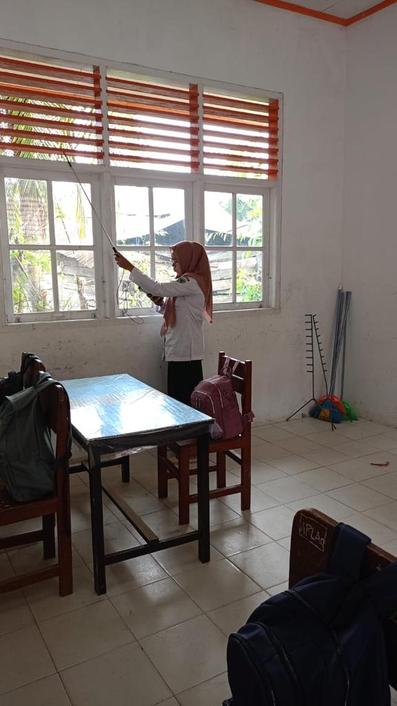 Kegiatan Inspeksi kesehatan lingkungan (IKL) di SDN 36 Rangeh wilker Puskesmas Kambang