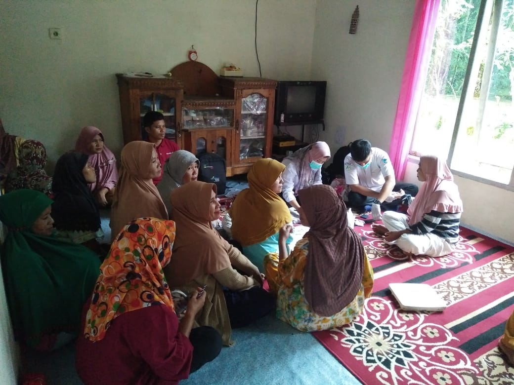 Posbindu Penyakit Tidak Menular (PTM) di kp Seberang Tarok nagari Lakitan Selatan wilayah kerja Pusk