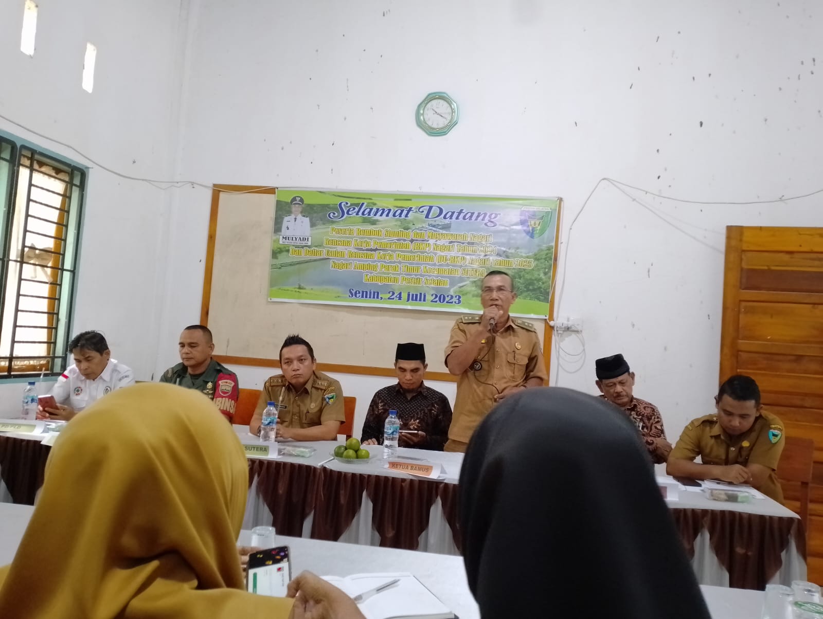 PKM KY GADANG REMBUK STUNTING DAN MUSYAWARAH NAGARI AMPING PARAK TIMUR  KECAMATAN SUTERA