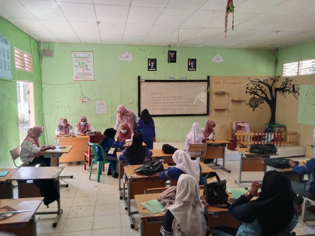 Puskesmas Pasar Kuok Kegiatan screning Penyakit Tidak Menular (PTM) terintegrasi dengan UKS ,Dlaksan