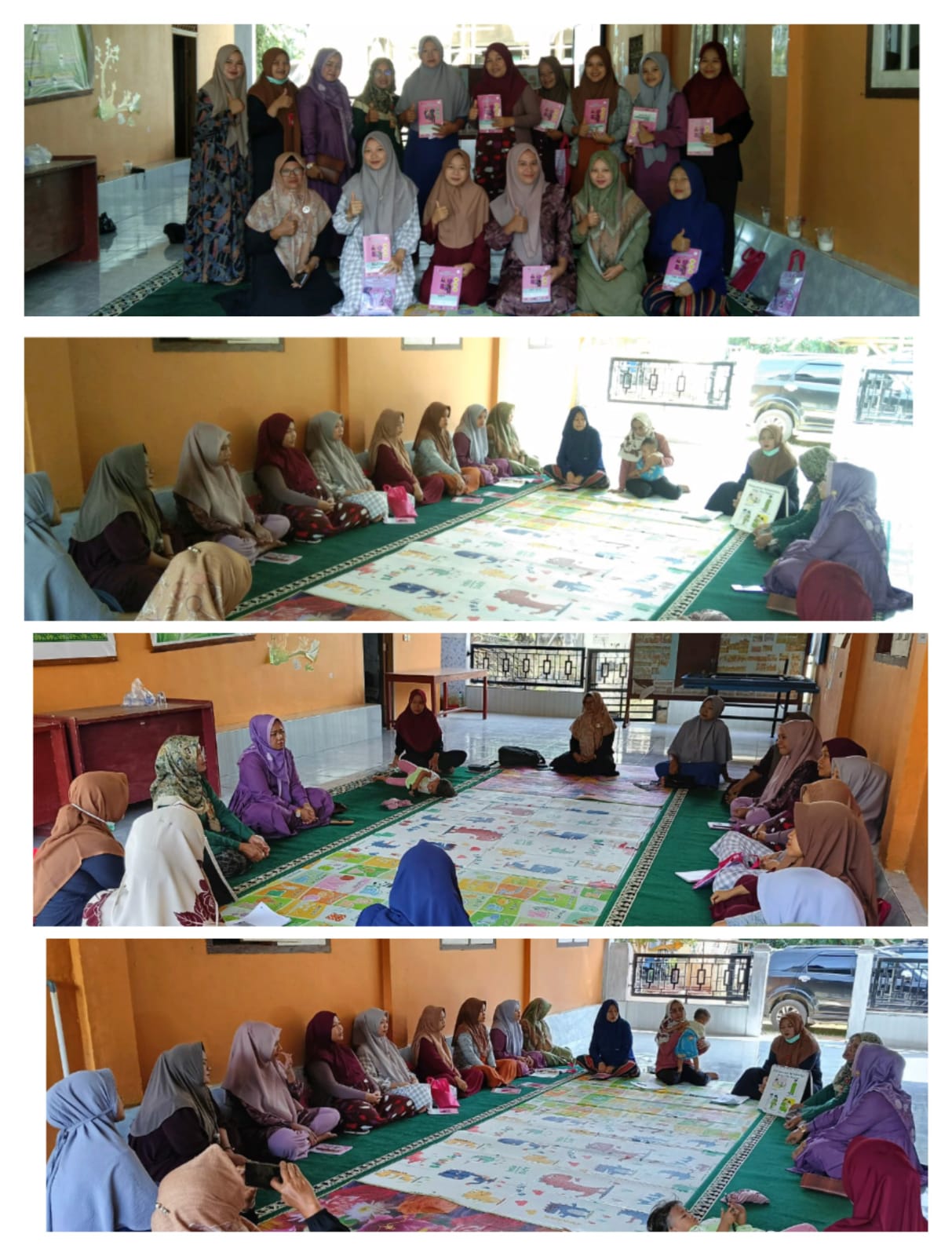 Kegiatan kelas ibu hamil di nagari Durian Seribu di Wilker Pkm TJ.Makmur