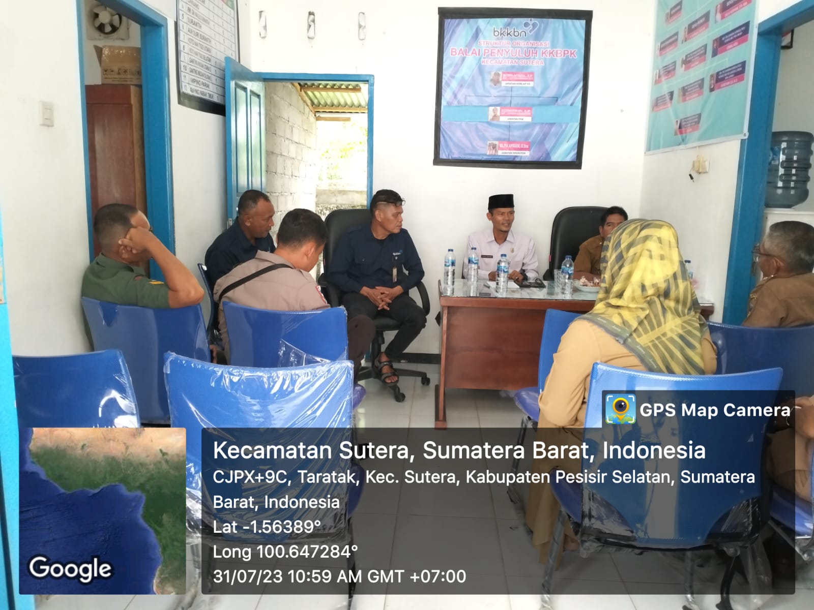 Puskesmas KY Gadang Pertemuan Lintas Sektor, di kantor KB dg Tema intervensi dan deteksi dini Staunt