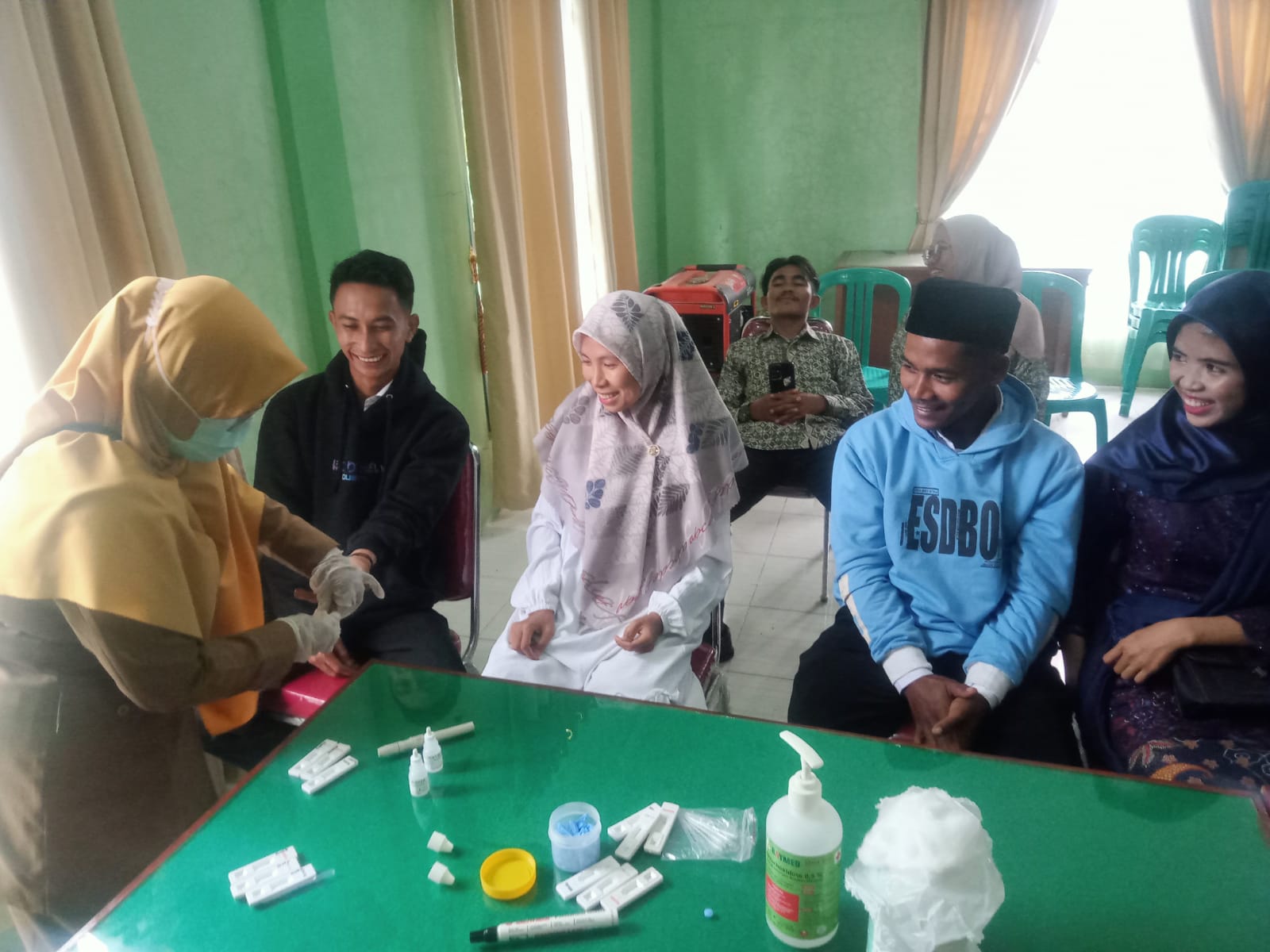 Puskesmas Barung Barung Belantai Melakukan Kegiatan  Inovasi Puskesmas Santap Mangga Secenting ( sia
