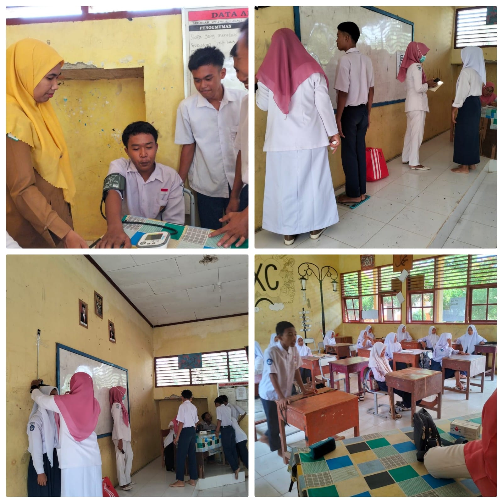 Puskesmas Tanjung makmur melakukan screening PTM