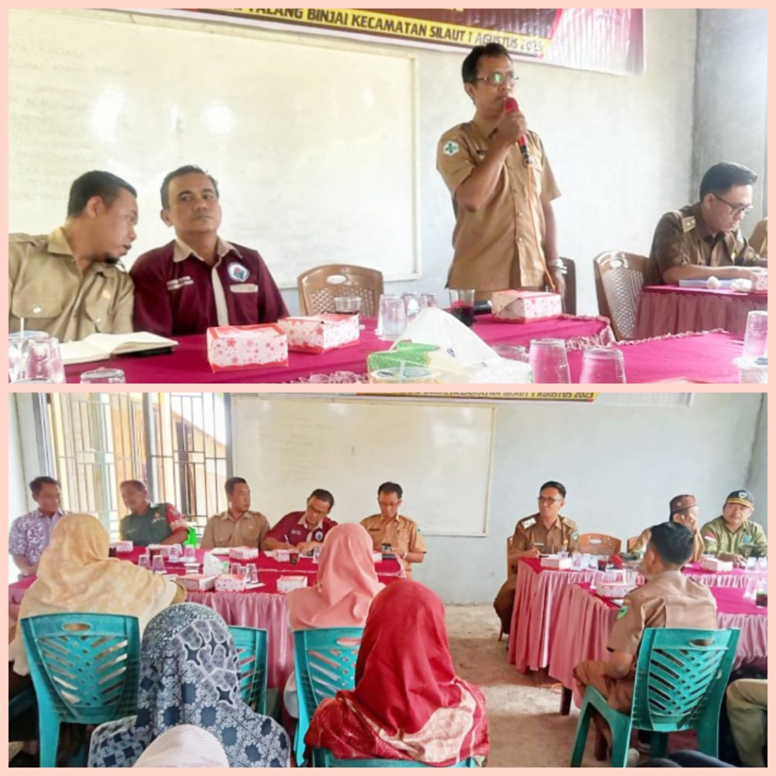 Petugas Promkes dan PM puskesmas Tanjung Makmur Menghadiri Rembug Stunting Tahun berjalan Tahun 2023