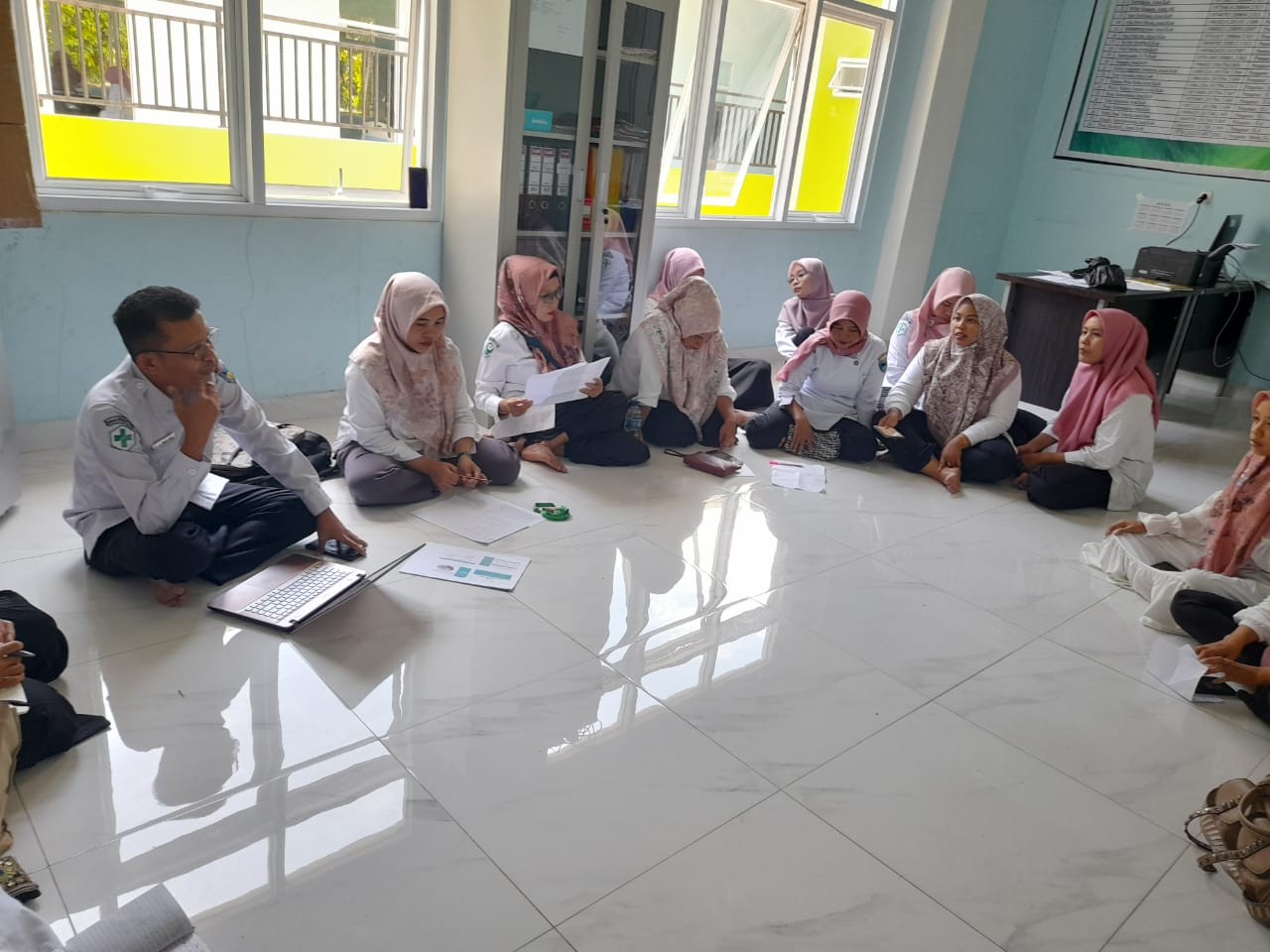 PKM KAYU GADANG KEDATANGAN TIM INSTRUMEN SURVEI AKREDITASI PUSKESMAS TERBARU DINAS KESEHATAN KABUPAT