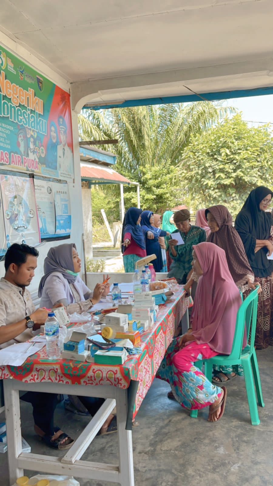 Pelaksanaan Kegiatan Puskesmas Keliling (PusKel) di Nagari Tluk Kualo Inderapura