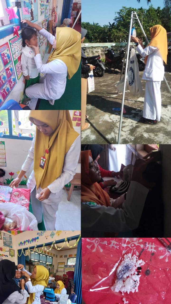 Petugas Gizi Puskesmas Tanjung Makmur melakukan Pemantauan Tumbuh kembang bayi dan balita