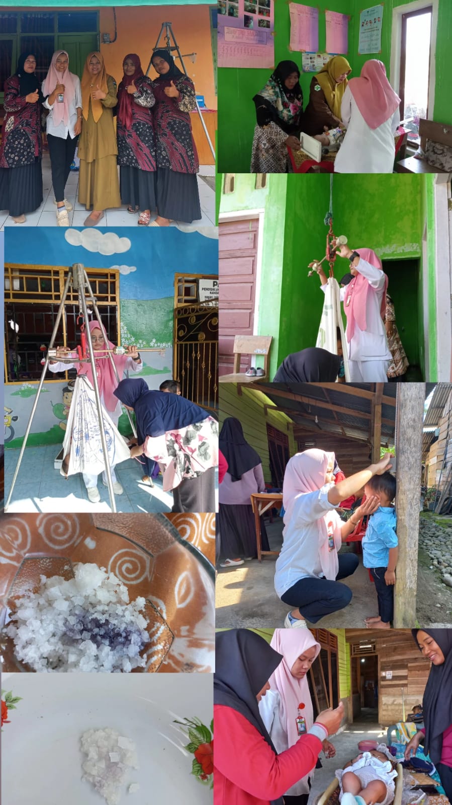 Puskesmas Tanjung Makmur melakukan Pemantauan Tumbuh kembang bayi dan balita di Posyandu Kenanga 1 d