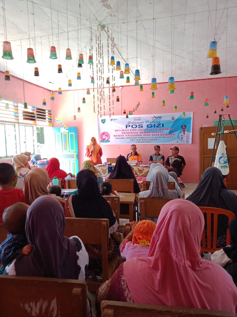 PUSKESMAS IV KOTO MUDIK PEMBUKAAN POS GIZI