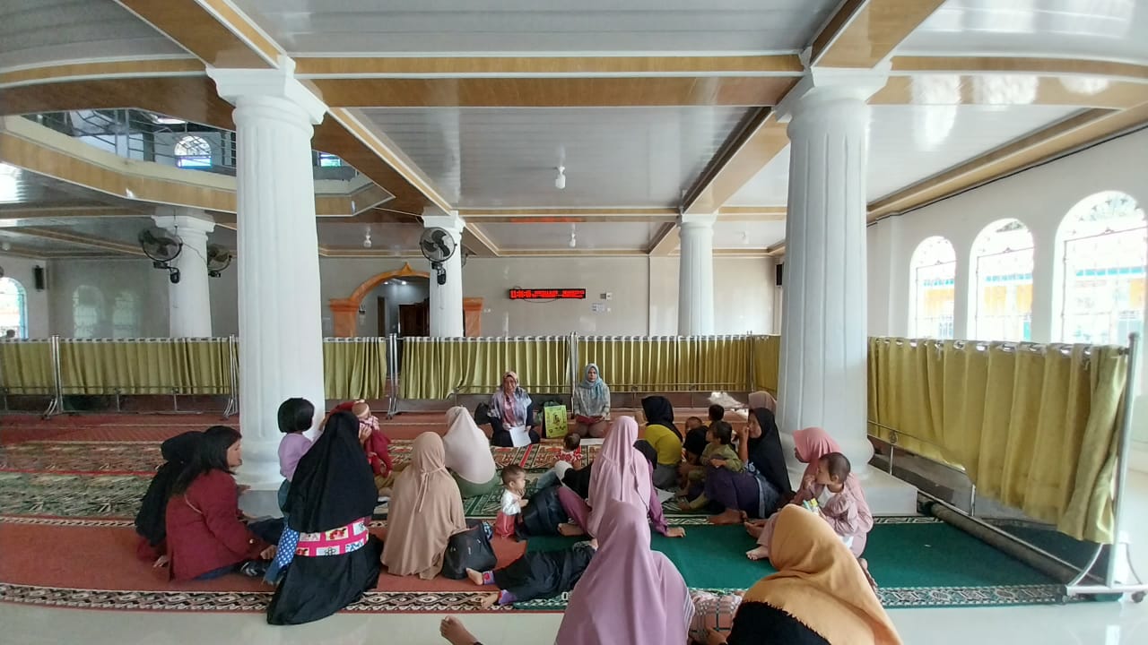 Puskesmas Pasar Kuok Kelas Balita pertemuan 1 di Kampung Anakan Pustu Anakan