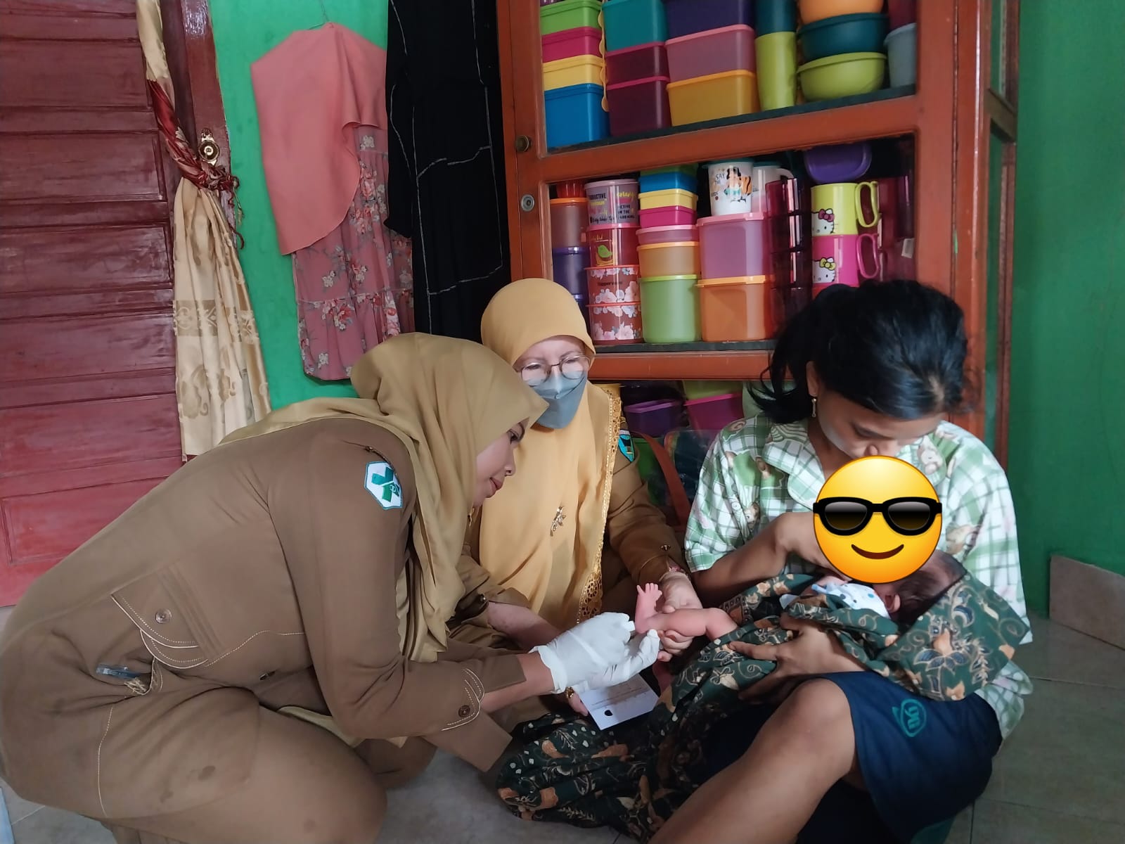 PUSKESMAS PASAR KUOK Kegiatan Pengambilan  Sampel SHK (Skrining Hipotiroid Kongenital)