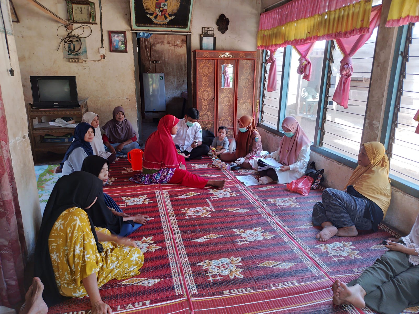 Posbindu Penyakit Tidak Menular (PTM) di kp Talang nagari Kambang Barat wilayah kerja Puskesmas Kamb