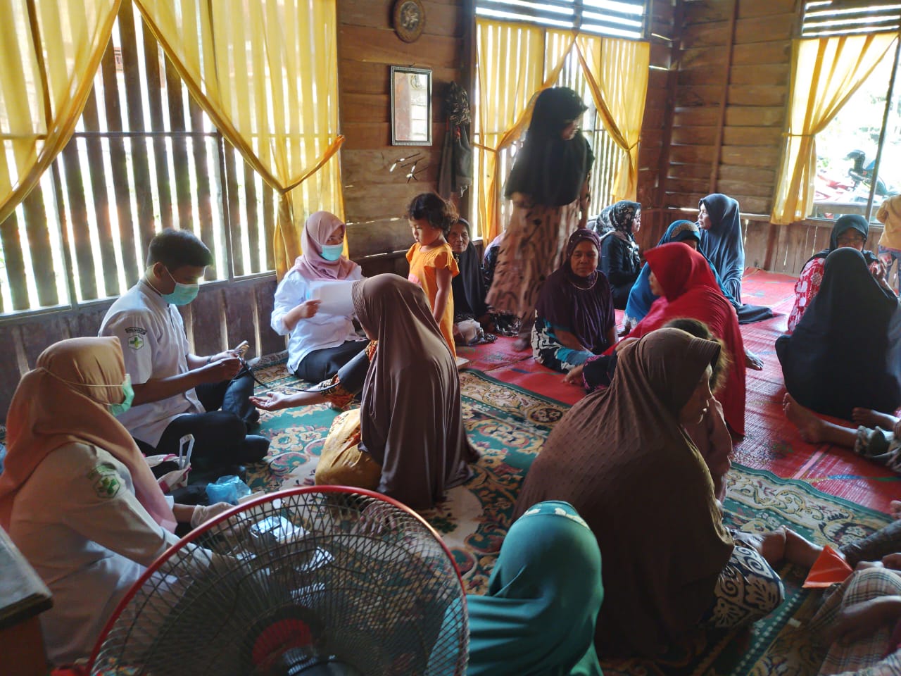 Posbindu Penyakit Tidak Menular (PTM) di Rangeh nagari Kambang Barat wilayah kerja Puskesmas Kambang