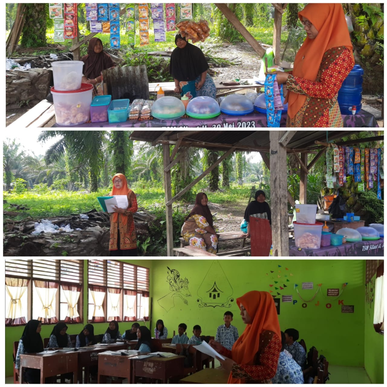 Puskesmas Tanjung Makmur melakukan Inspeksi kesehatan Lingkungan tempat fasilitas Umum (TFU) di SMPN