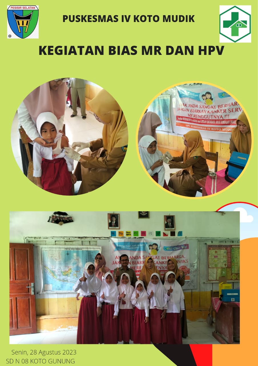 PUSKESMAS IV KOTO MUDIK BULAN IMUNISASI ANAK SEKOLAH