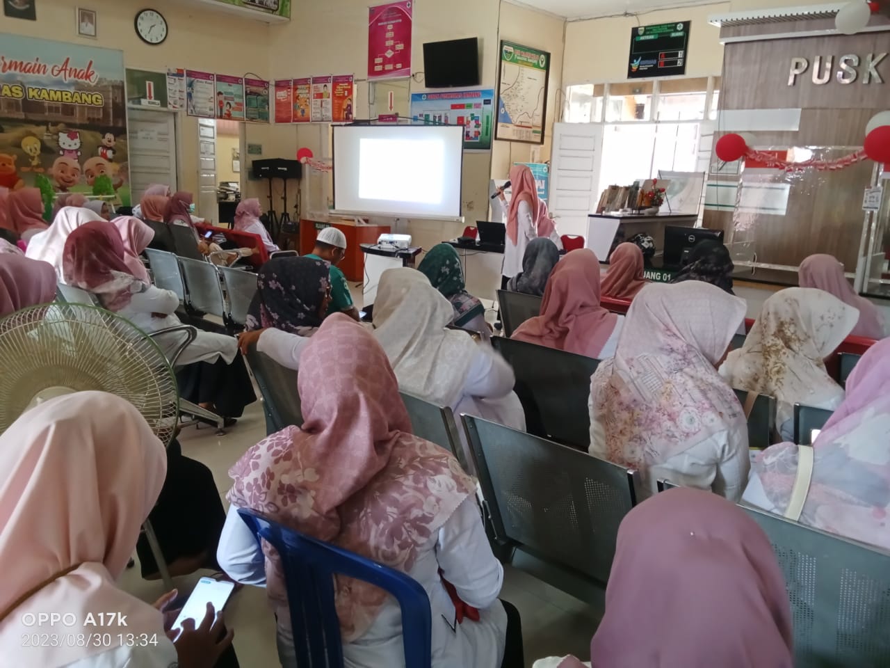 Pelaksanaan Lokmin Bulanan di Puskesmas Kambang
