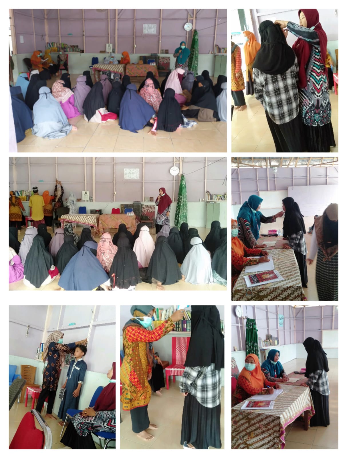 Tim UKS Puskesmas Tanjung Makmur melaksanakan kegiatan skrening dan  penjaringan berkala anak sekola