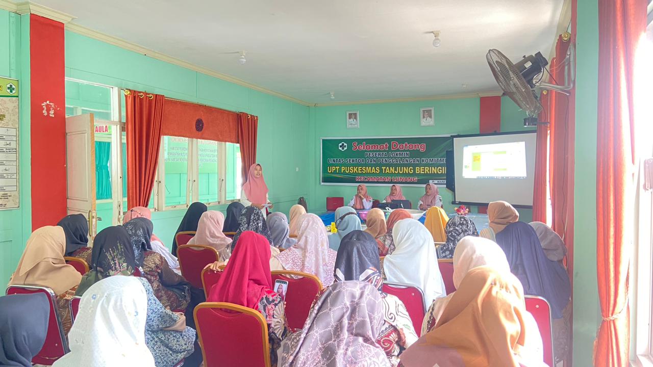Pelaksanaan demonstrasi pmt di Puskesmas tanjung beringin