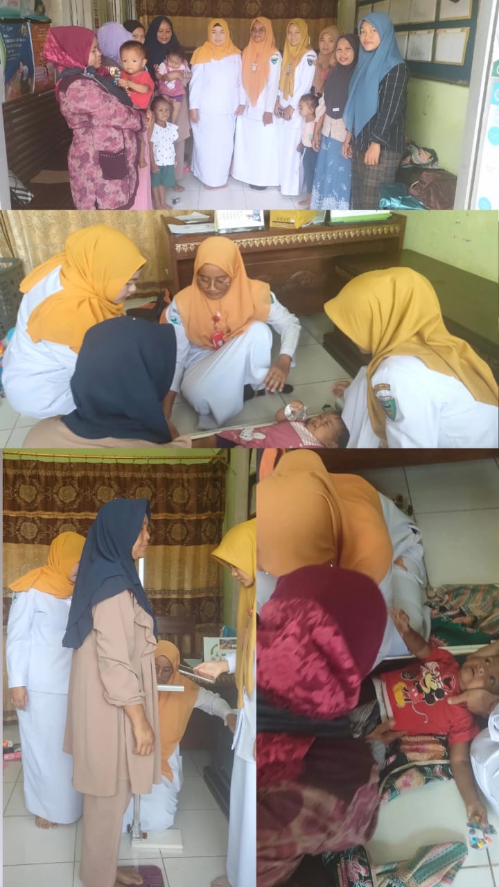 Petugas Gizi Puskesmas Tanjung Makmur melakukan kunjungan Lapangan balita stunting