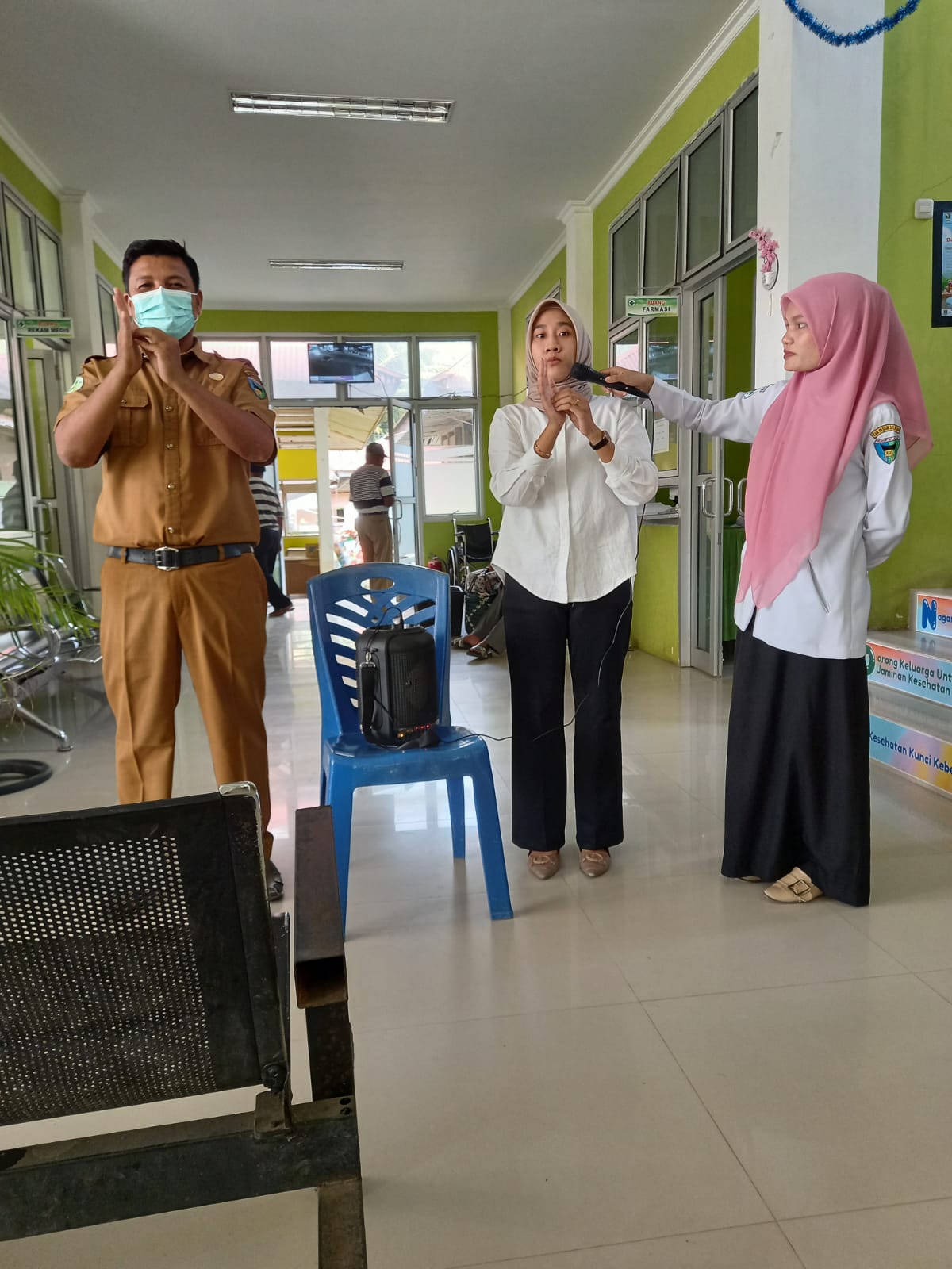 PENYULUHAN DALAM GEDUNG PUSKESMAS BALAI SELASA TENTANG PERILAKU CUCI TANGAN PAKAI SABUN 
