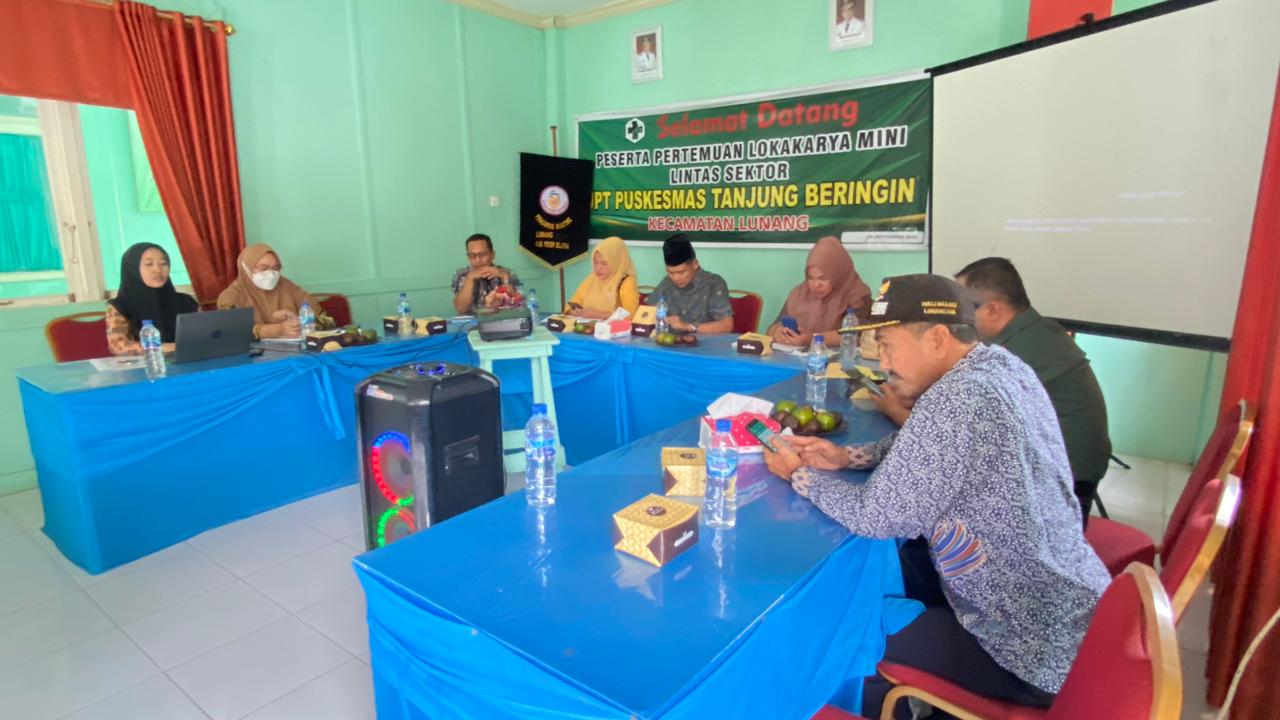 Pertemuan lokmin linsek Puskesmas tanjung beringin