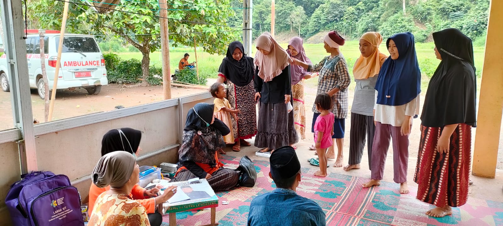 KEGIATAN SKRENING PTM DAN POSBINDU Di Kampung Langgai PUSKESMAS KAYU GADANG