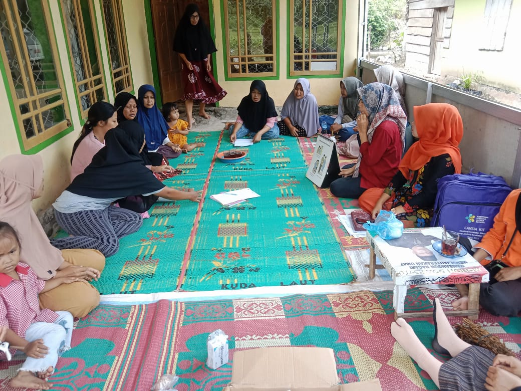 Hari ini tim KIA Puskesmas Kayu Gadang melakukan Turun lapangan dalam rangka melakukan penyuluhan pa
