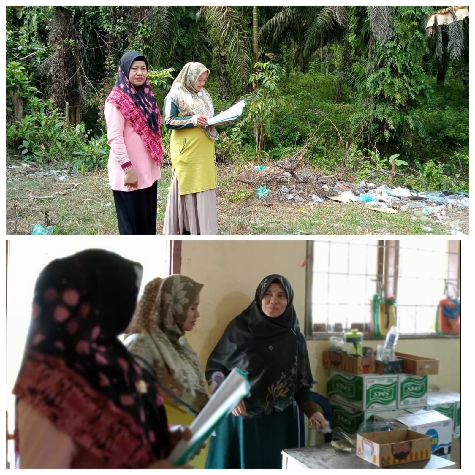 Puskesmas Tanjung Makmur melakukan Inspeksi kesehatan Lingkungan tempat fasilitas Umum (TFU) di SMPN