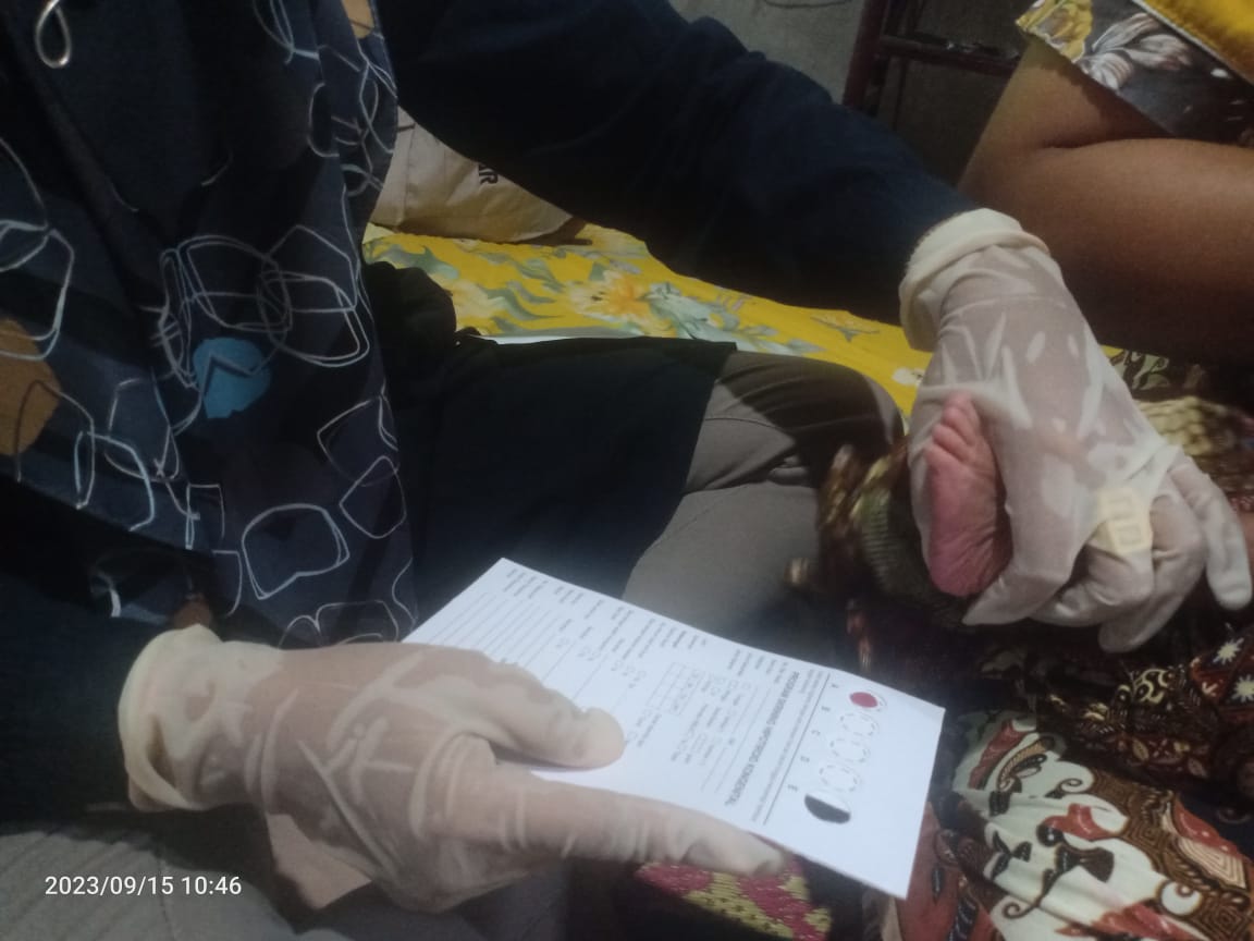 Puskesmas Surantih Melaksanakan kegiatan Skrining Hipotiroid Kongenital (SHK)