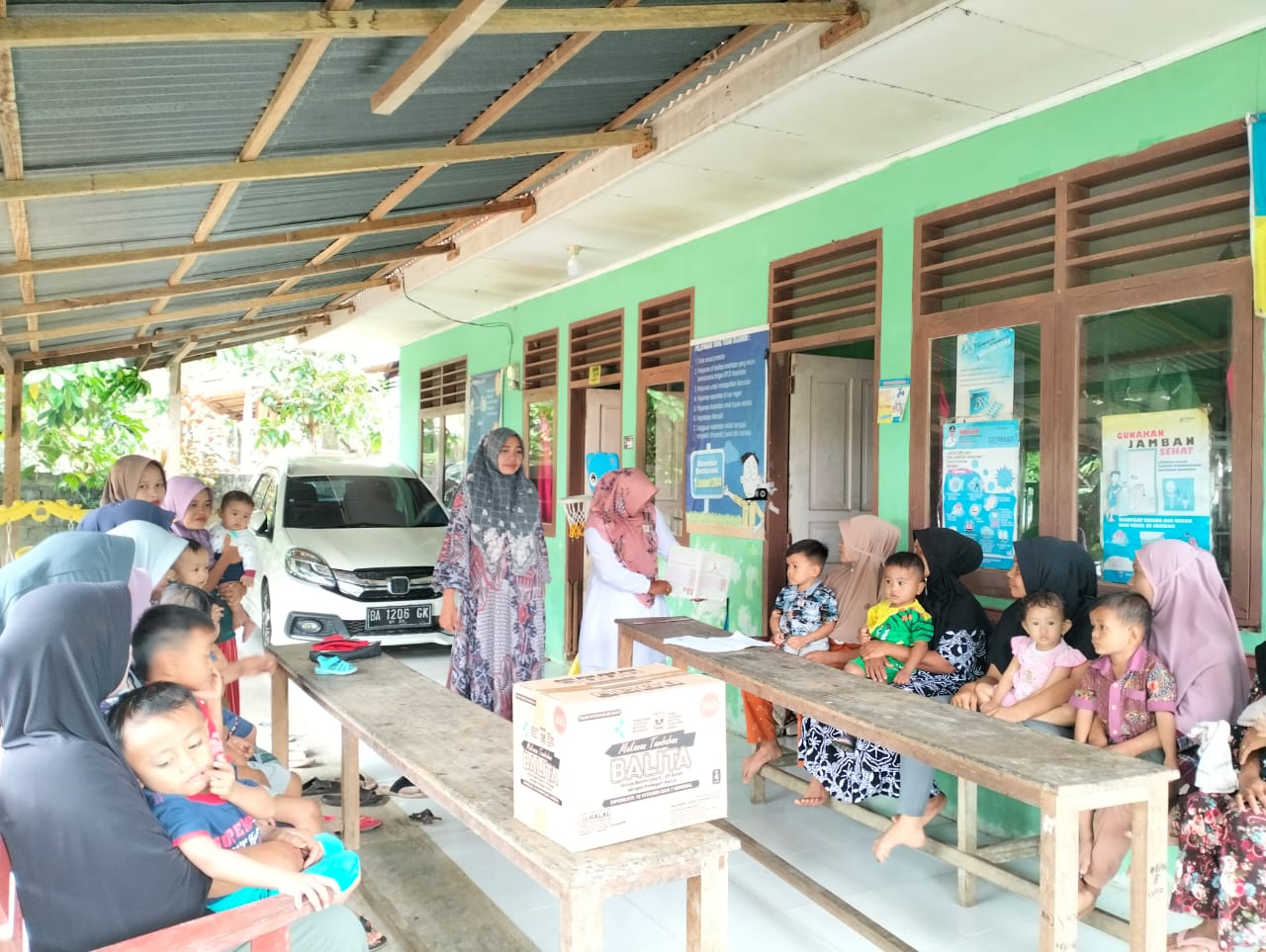 Puskesmas Kayu gadang Melakukan kelas Ibu Balita ke  Kampung Taratak panas  Nagari Amping Parak Timu