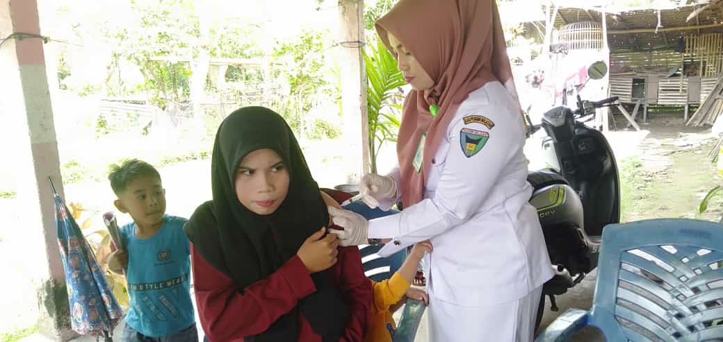 Pelaksanaan posyandu Kamboja Kenagarian Ampang pulai PKM Tarusan