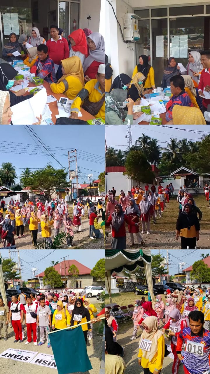 Tes Kebugaran ASN / Non ASN di Wilayah Kerja Puskesmas Pasar Baru