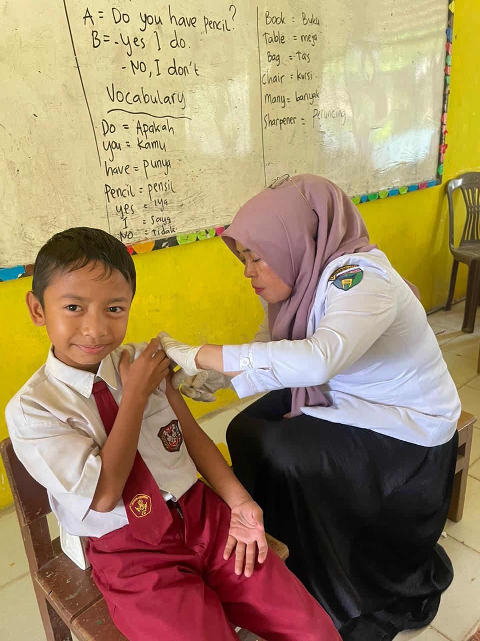 Kegitan BIAS d SDN 35 Kp ,Sawah ,wilayah kerja Puskesmas Tarusan