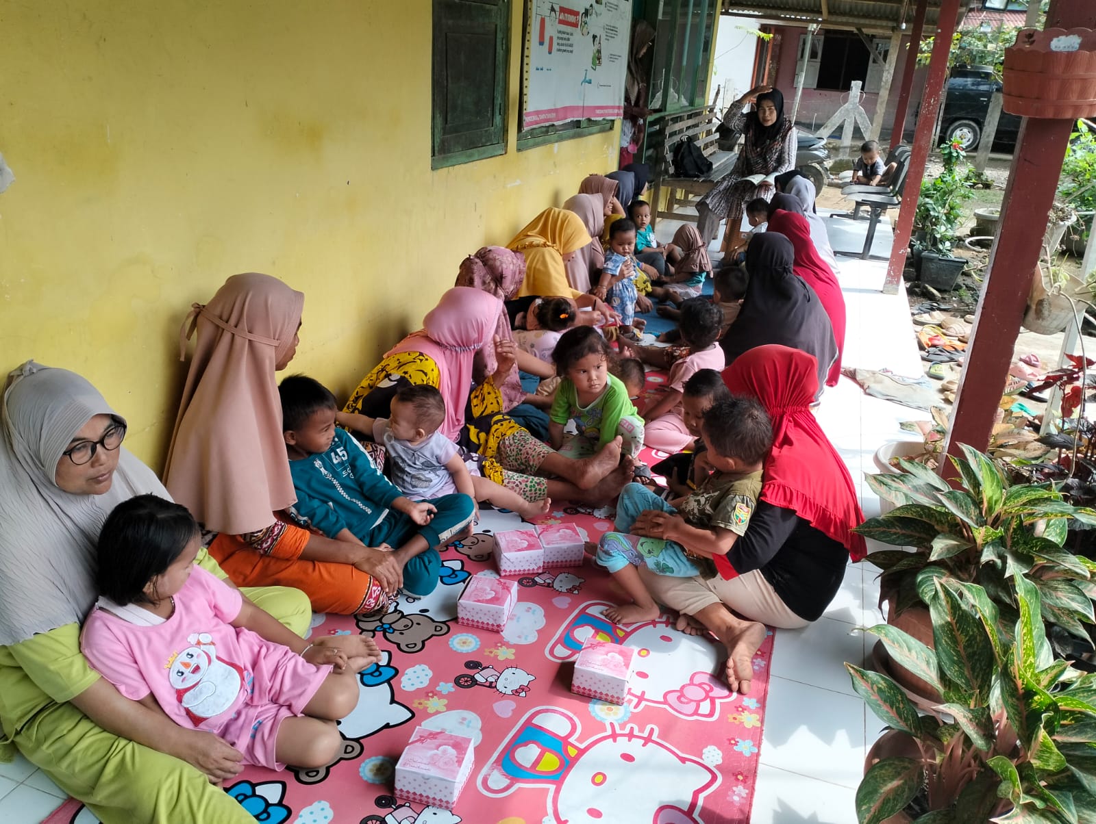 Puskesmas Kayu gadang Melakukan kelas Ibu Balita ke  Kampung Sikabu  Nagari Amping Parak Timur  