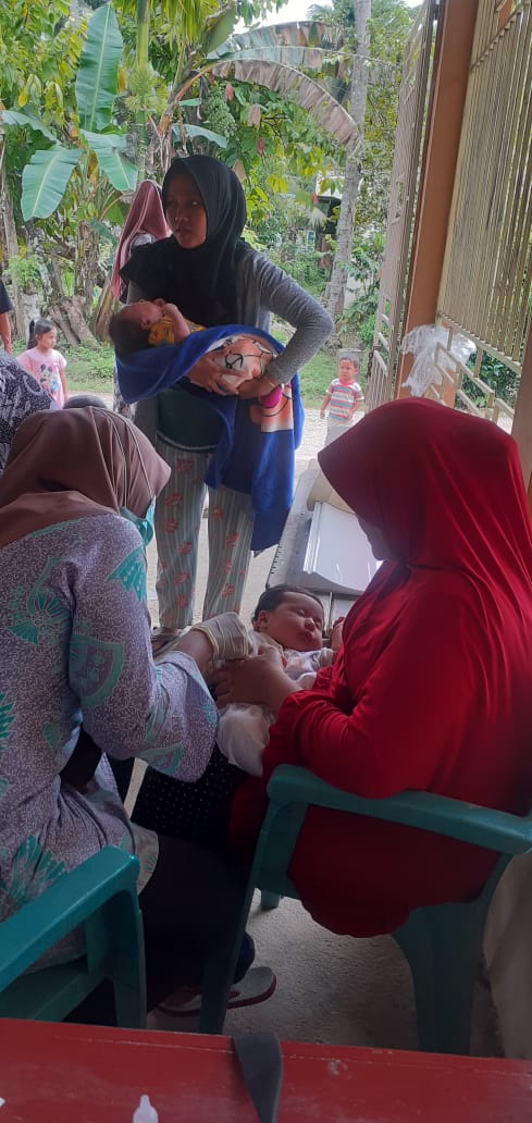 Pelaksanaan posyandu Asuhan ibu 2 Kenagarian Jinang Kp. Pansur PKM Tarusan