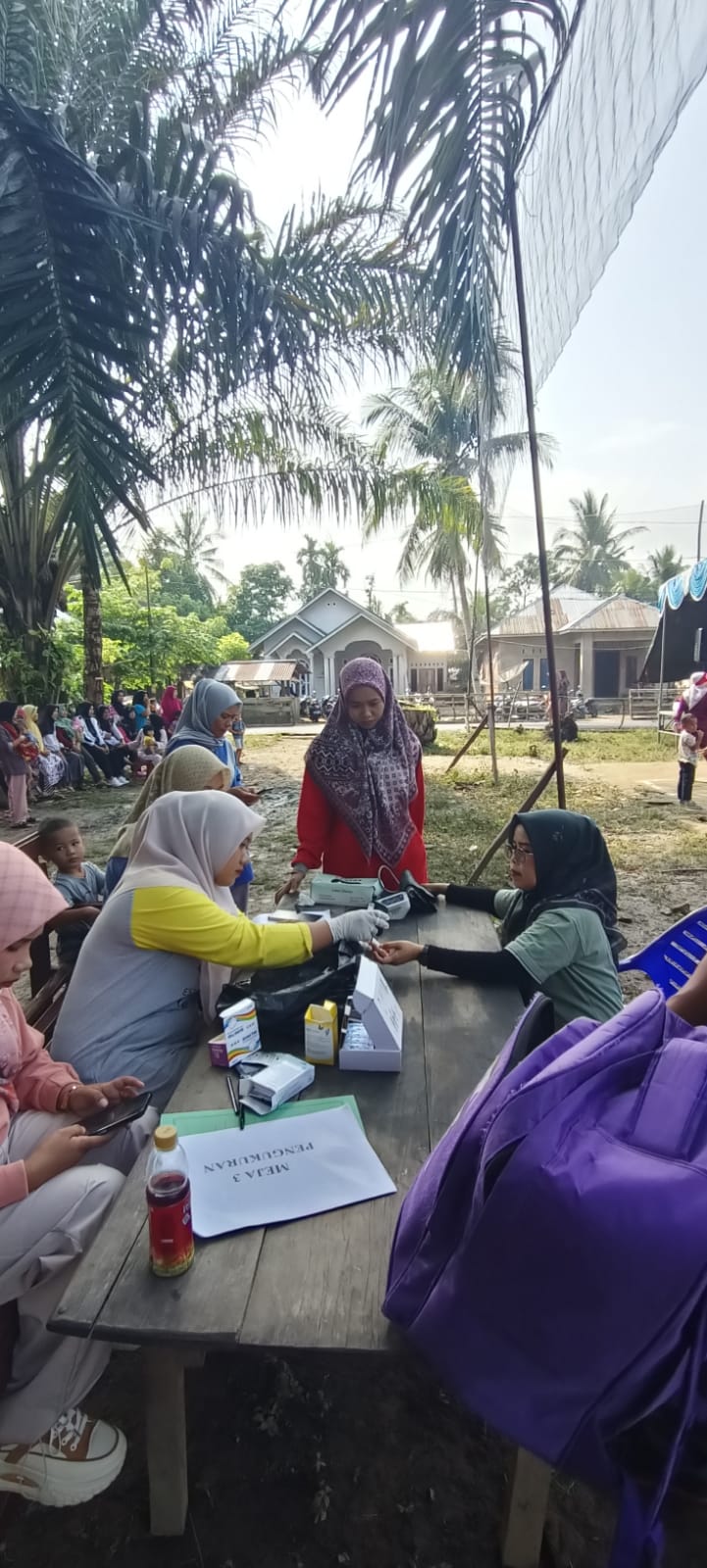 SKRINING PTM BERSAMA KEGIATAN GERMAS KECAMATAN RAHUL TAPAN 