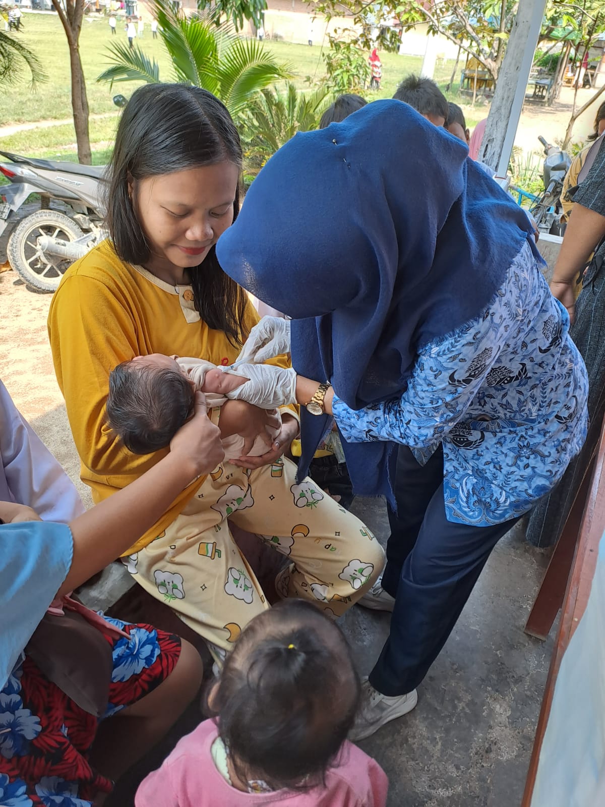 Pelaksanaan Posyandu Mawar I  kengarian Kapuh wilayah kerja Puskesmas Tarusan