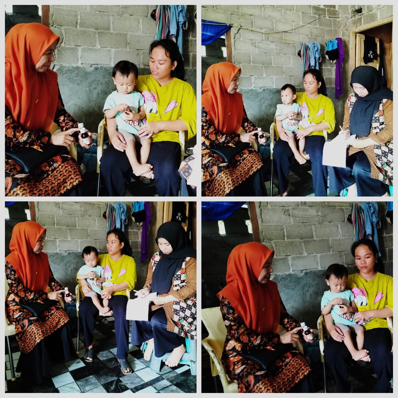 Puskesmas Airpura Melakukan kunjungan rumah kasus diare nagari lalang panjang
