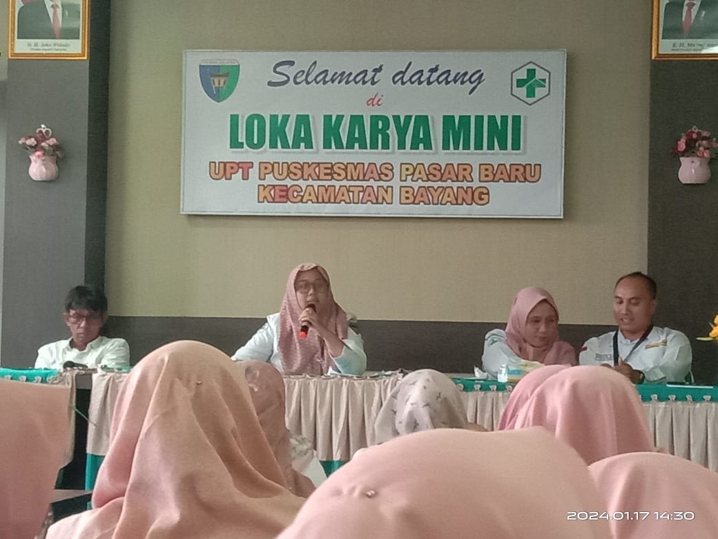 UPT Puskesmas Pasar Baru melaksanakan pertemuan internal