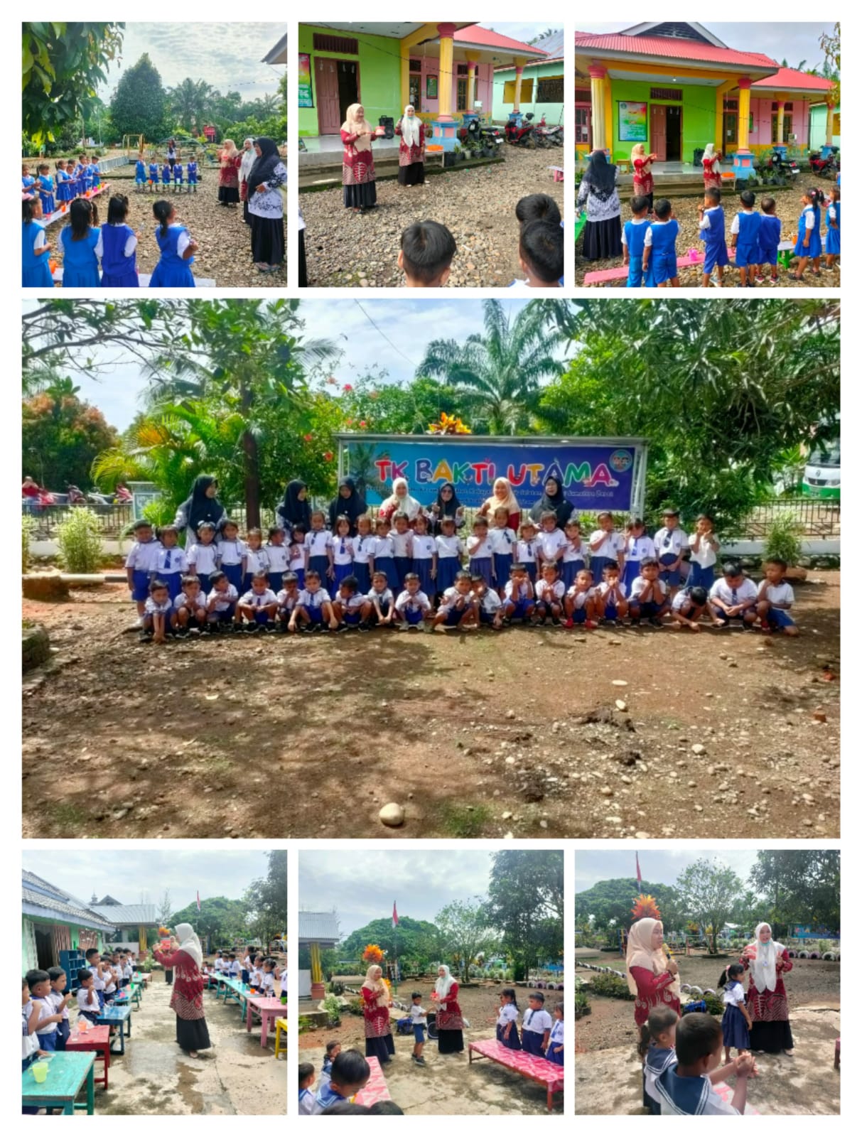 Sikat gigi massal di KB Kenanga II dan TK Bakti Utama Sungai Pulai
