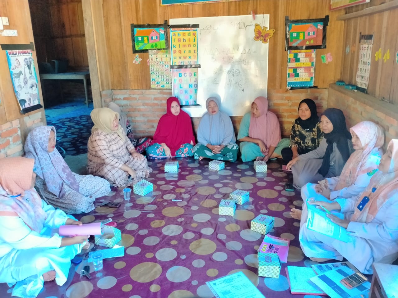 PKM Rahul kunjungan pertama kegiatan kelas ibu hamil  di nagari tebing tinggi