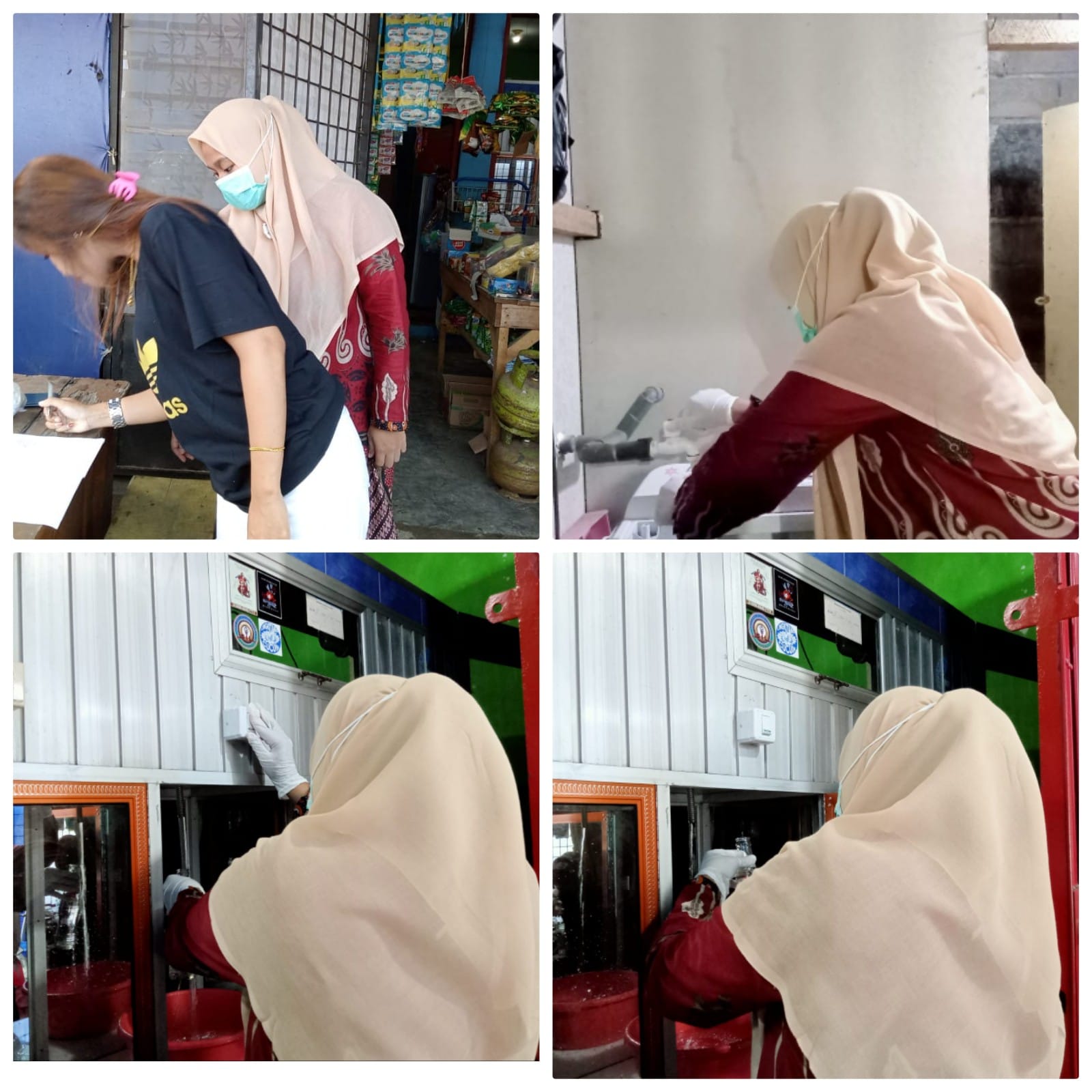 Petugas Kesling melakukan pengambilan Sampel Depot Yuli Nagari Silaut
